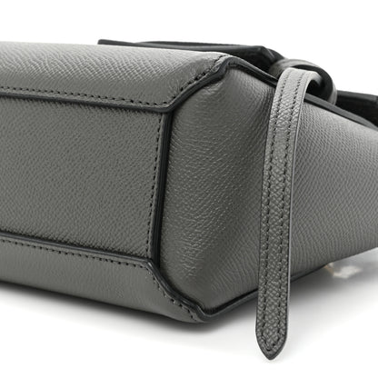 Celine Grained Calfskin Pico Belt Bag Grey 8 of 9