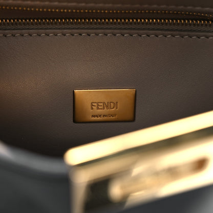 Fendi Vitello Tahiti Burro Medium Peekaboo Iconic Essentially Satchel Black Corda 6 of 9