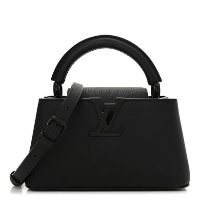 Louis Vuitton Taurillon Capucines Mini Matte Black 1 of 9