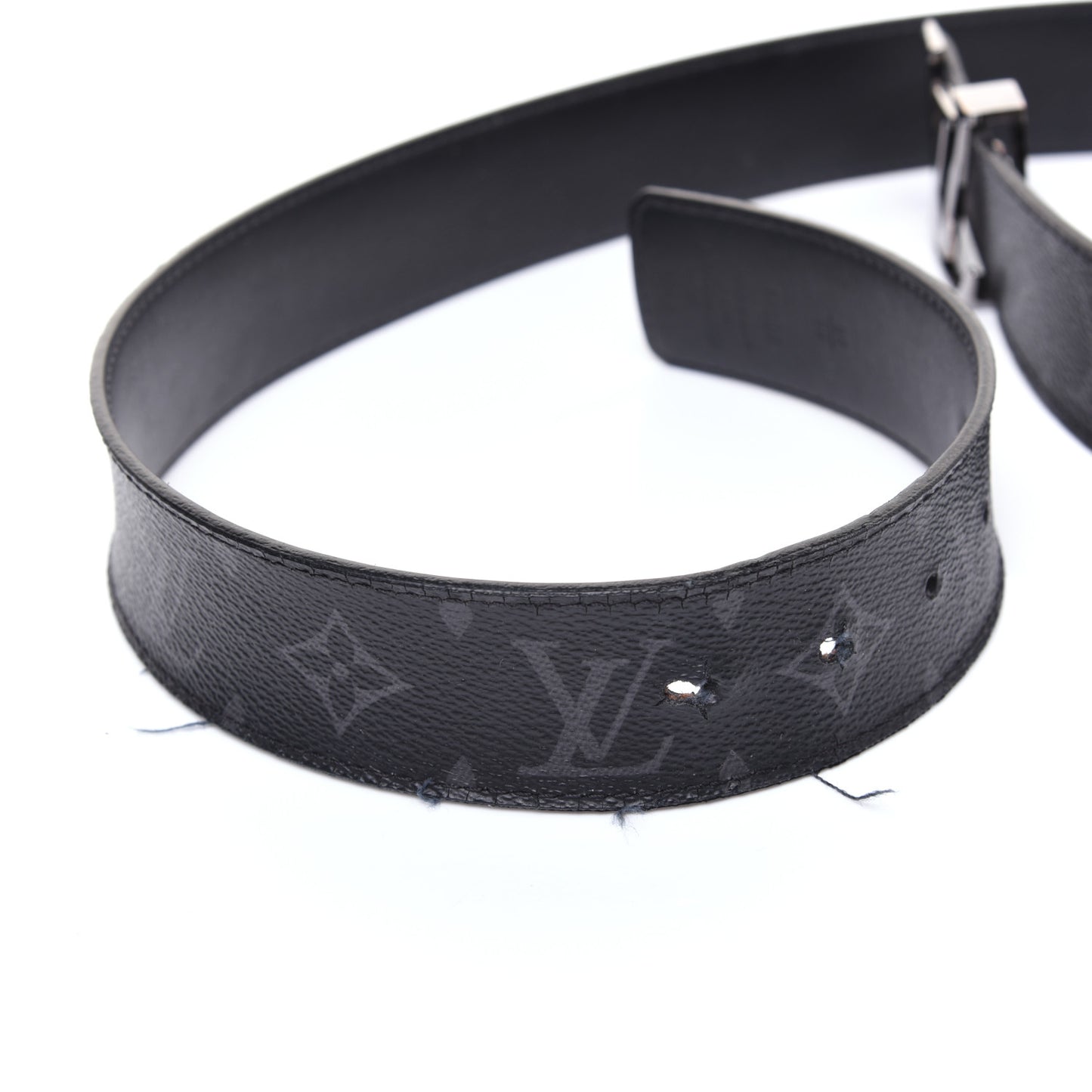 Monogram Eclipse Taigarama 40mm LV Initiales Reversible Belt 95 38 Black