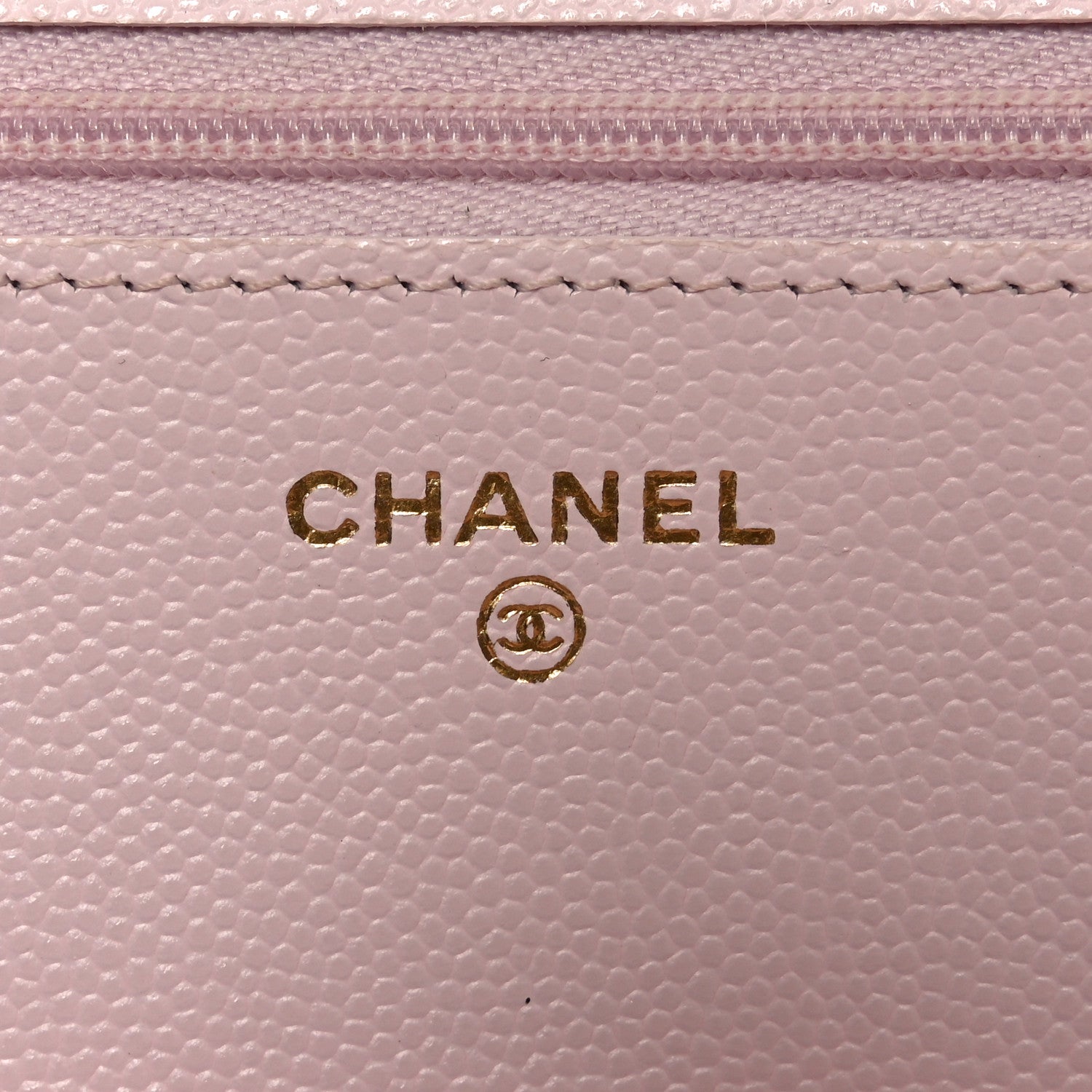 Chanel Caviar Quilted Wallet on Chain WOC Light Pink 6 of 11
