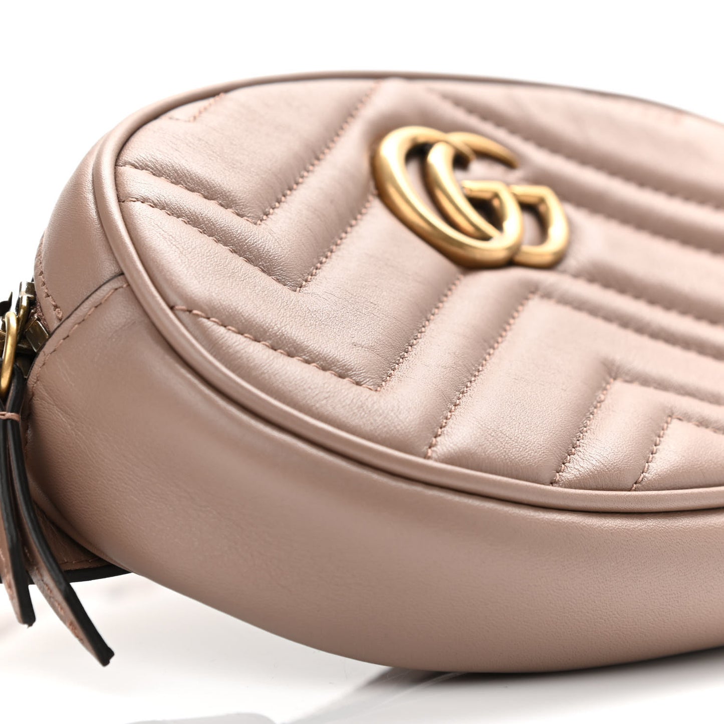 Calfskin Matelasse GG Marmont Belt Bag 85 34 Porcelain Rose