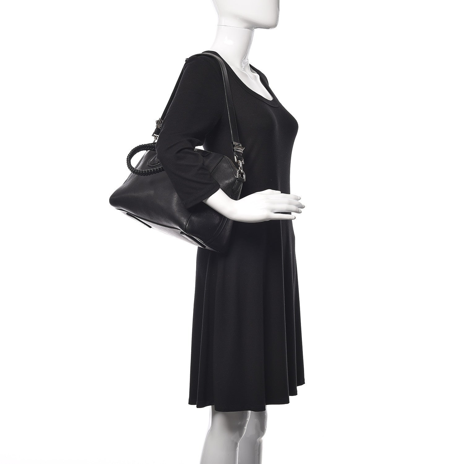 Givenchy Calfskin Braid Small Antigona Black 3 of 22
