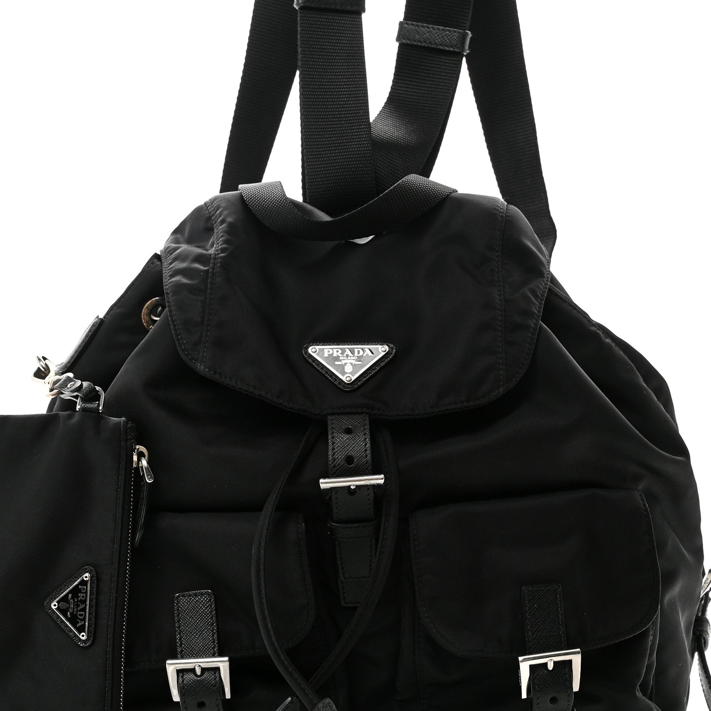 Nylon Vela Medium Backpack Black