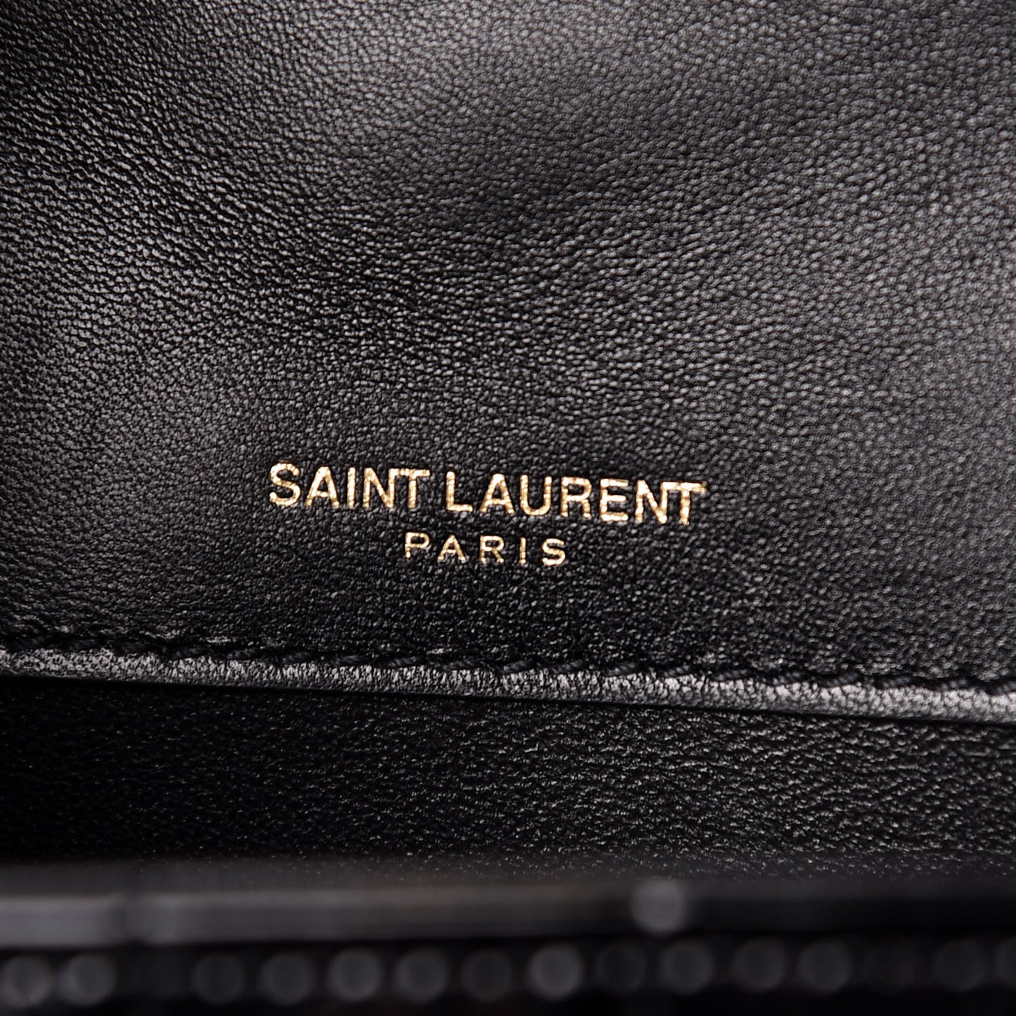 Patent Calfskin Matelasse Monogram Medium Vicky Chain Bag Black