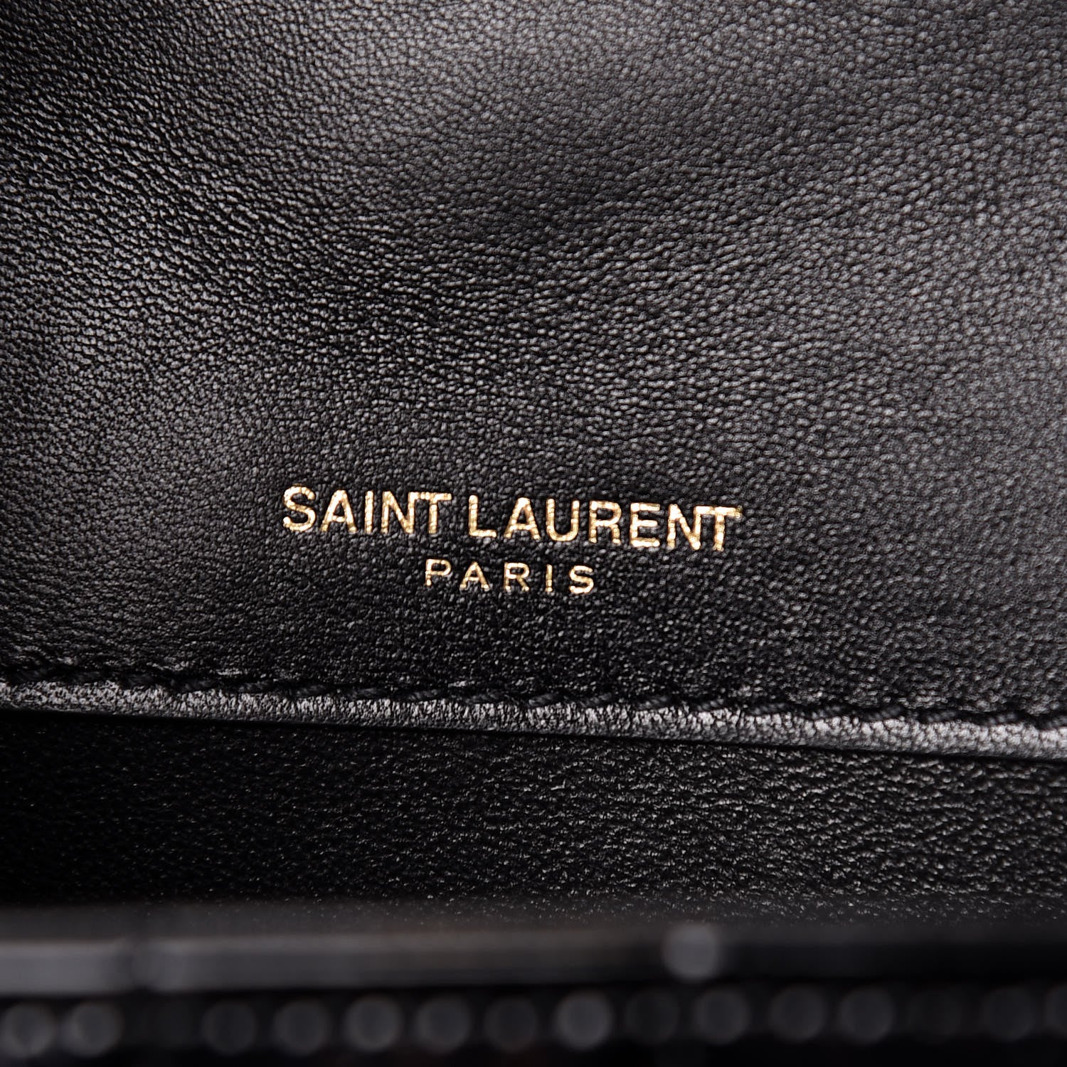 Saint Laurent Patent Calfskin Matelasse Monogram Medium Vicky Chain Bag Black 6 of 11