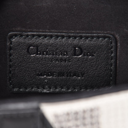 Christian Dior Crystal Calfskin Mini Saddle Bag Latte 6 of 7