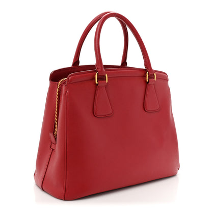 Prada Saffiano Lux Parabole Tote Fuoco 3 of 19