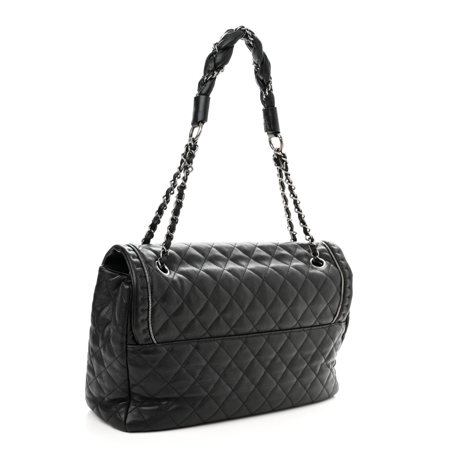 Chanel Calfskin Quilted Large Istanbul Flap Black 2 of 9