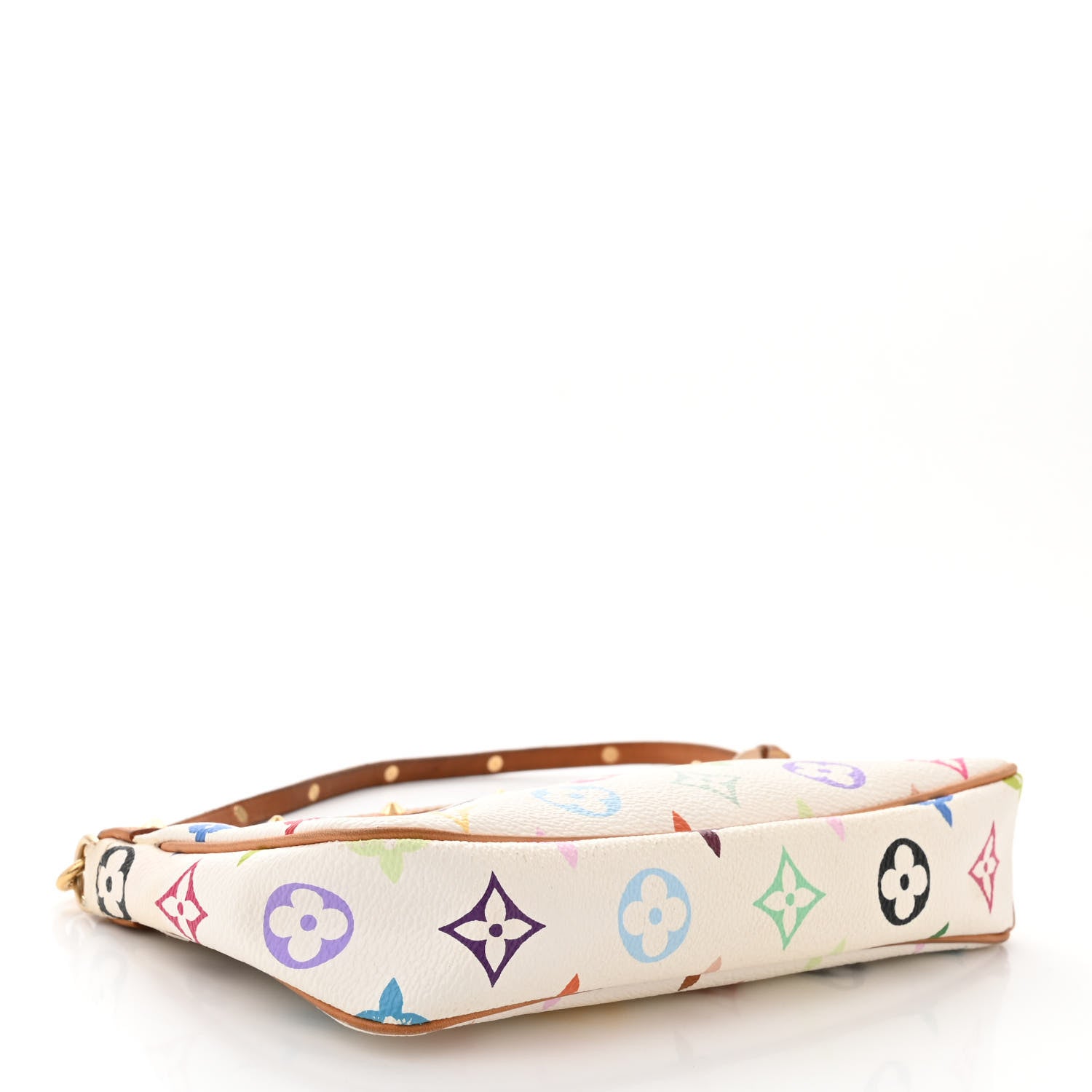 Louis Vuitton LOUIS VUITTON Monogram Multicolor Pochette Accessories White 4 of 12