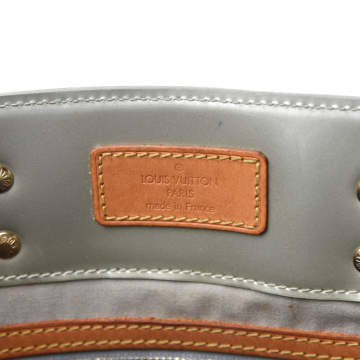 Louis Vuitton Vernis Reade MM Silver 8 of 11