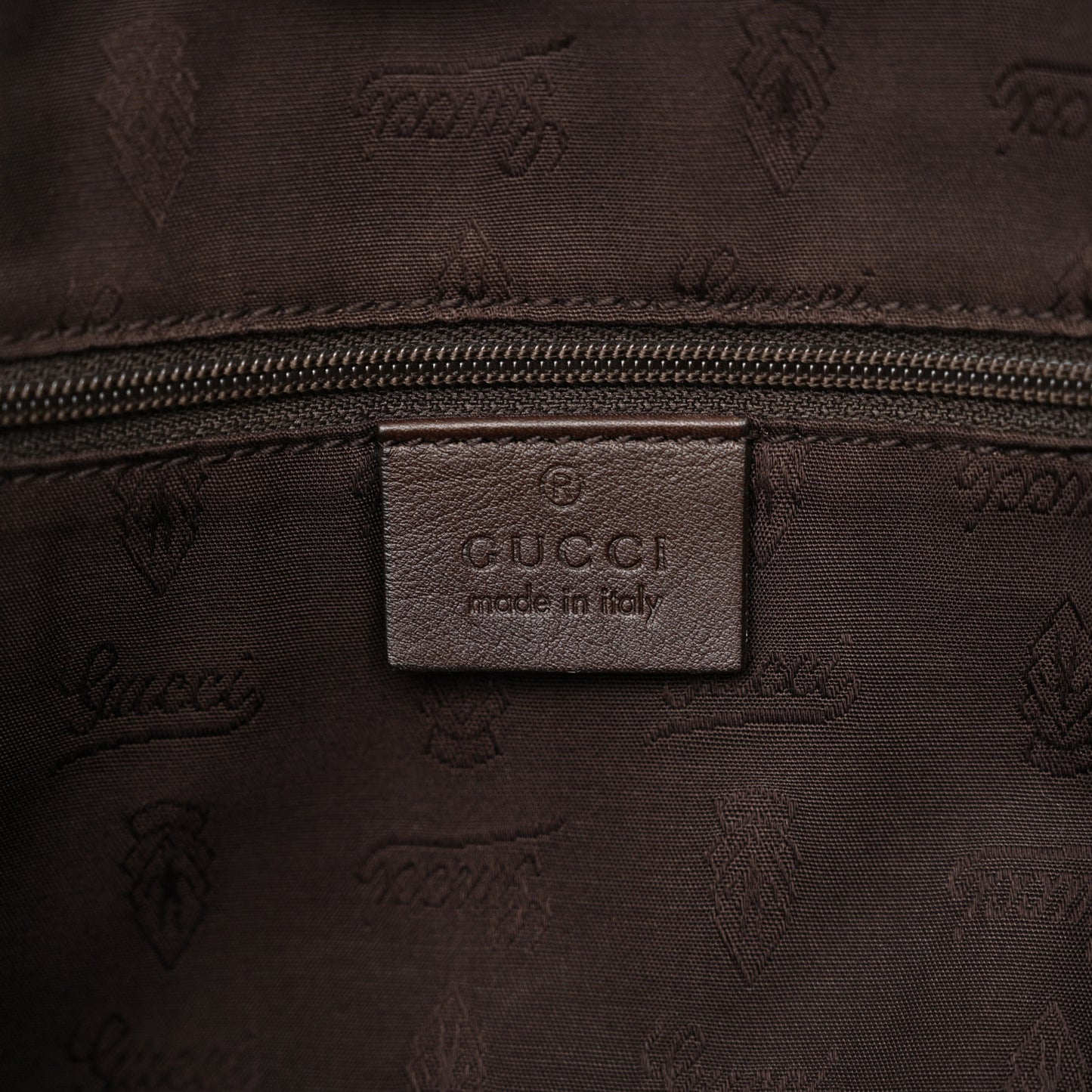 Guccissima Medium Sukey Tote Chocolate