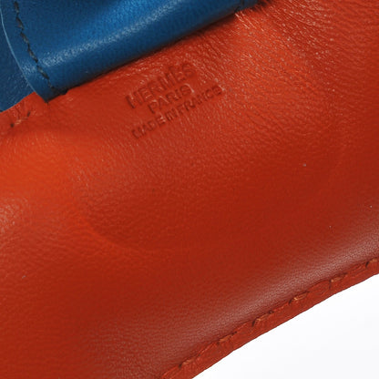 Hermes Milo Lambskin Grigri Rodeo Horse Bag Charm MM Feu Celeste Bleu Izmir 3 of 5