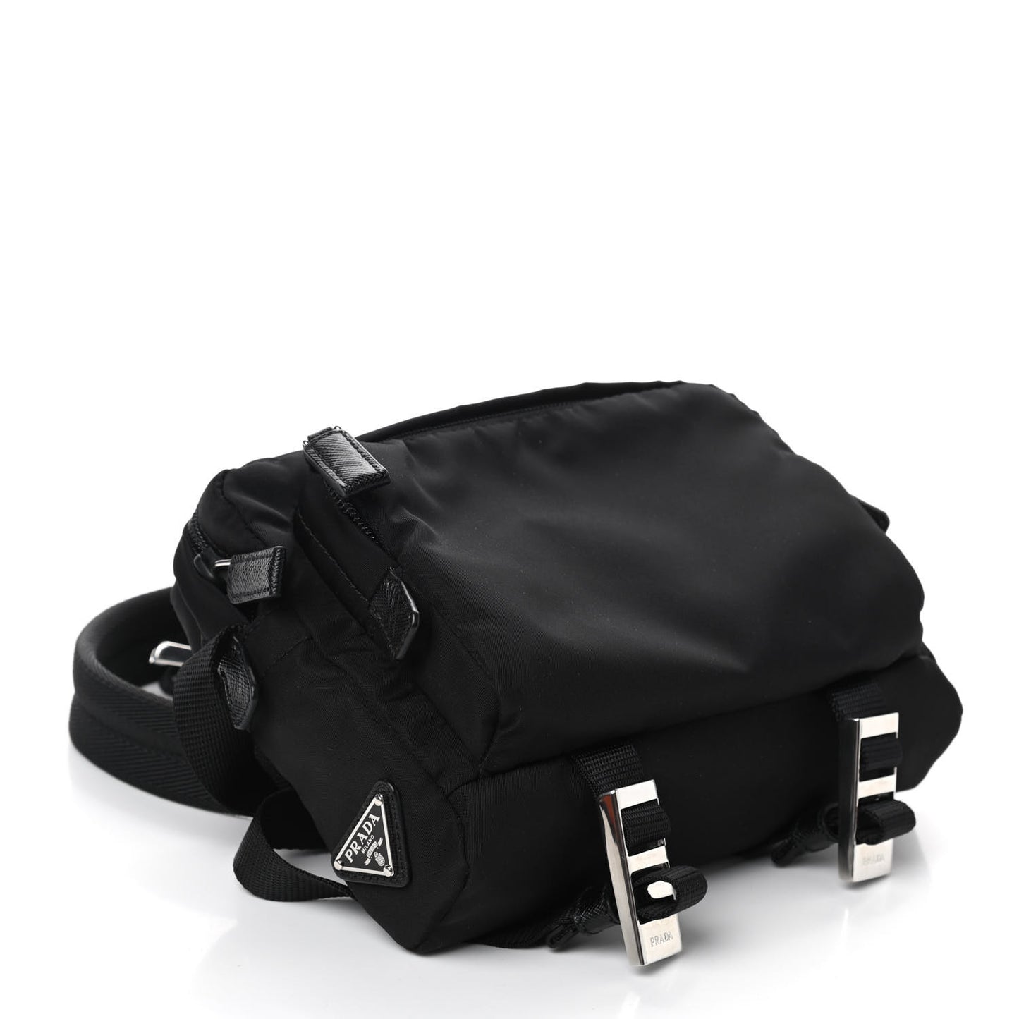 Tessuto Nylon Montagna Messenger Bag Black