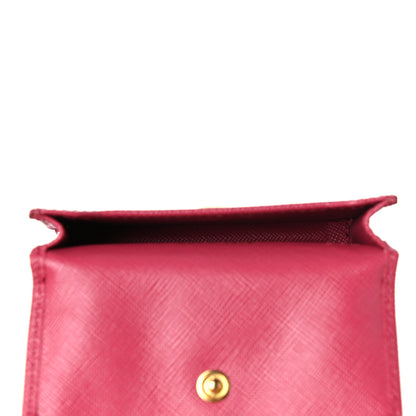 Prada Saffiano Metal Flap Card Holder 7 of 7