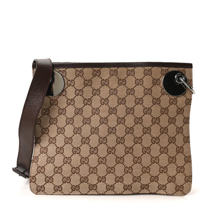 Gucci Monogram Eclipse Messenger Bag Dark Brown 1 of 10