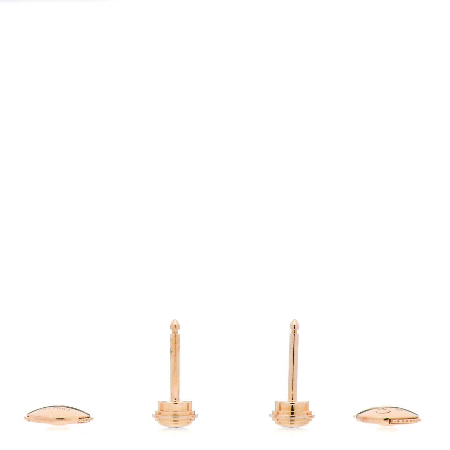 18K Pink Gold Diamond MM D'Amour Earrings