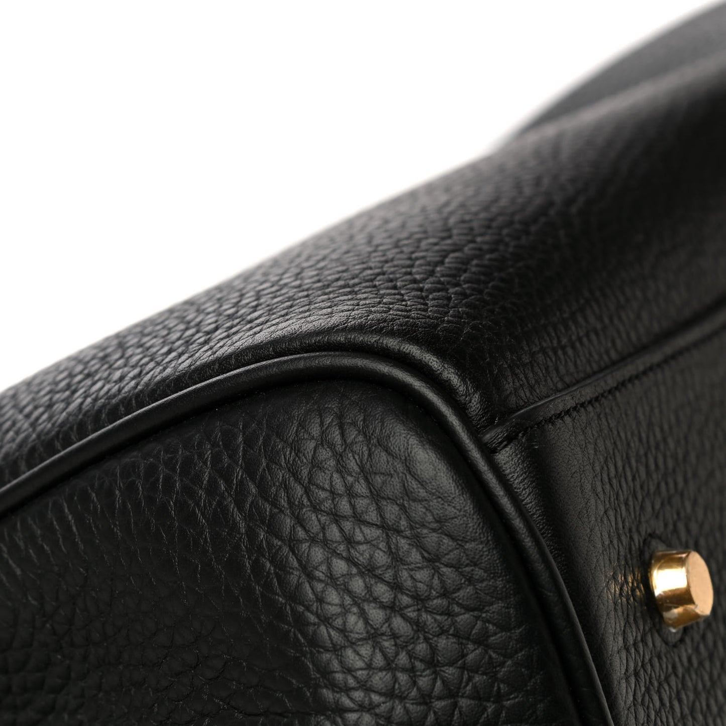 Classic Grain Calfskin Belted Bayswater Tote Black