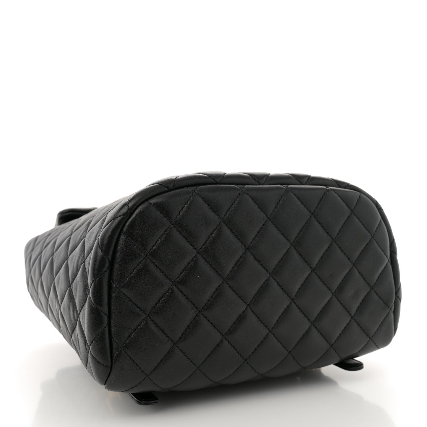 Lambskin Quilted Small Urban Spirit Backpack Black