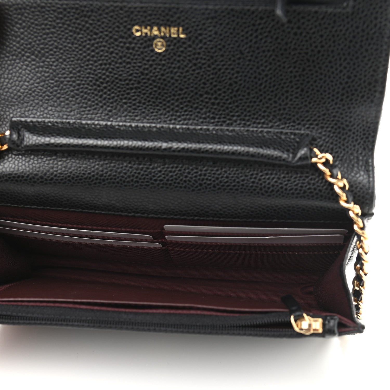 Chanel Caviar Quilted Wallet On Chain WOC Black 5 of 10