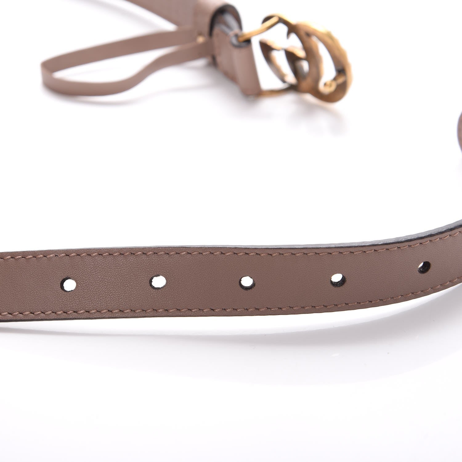 Gucci Calfskin Pearl Double G 20mm Belt 95 38 Porcelain Rose 6 of 8