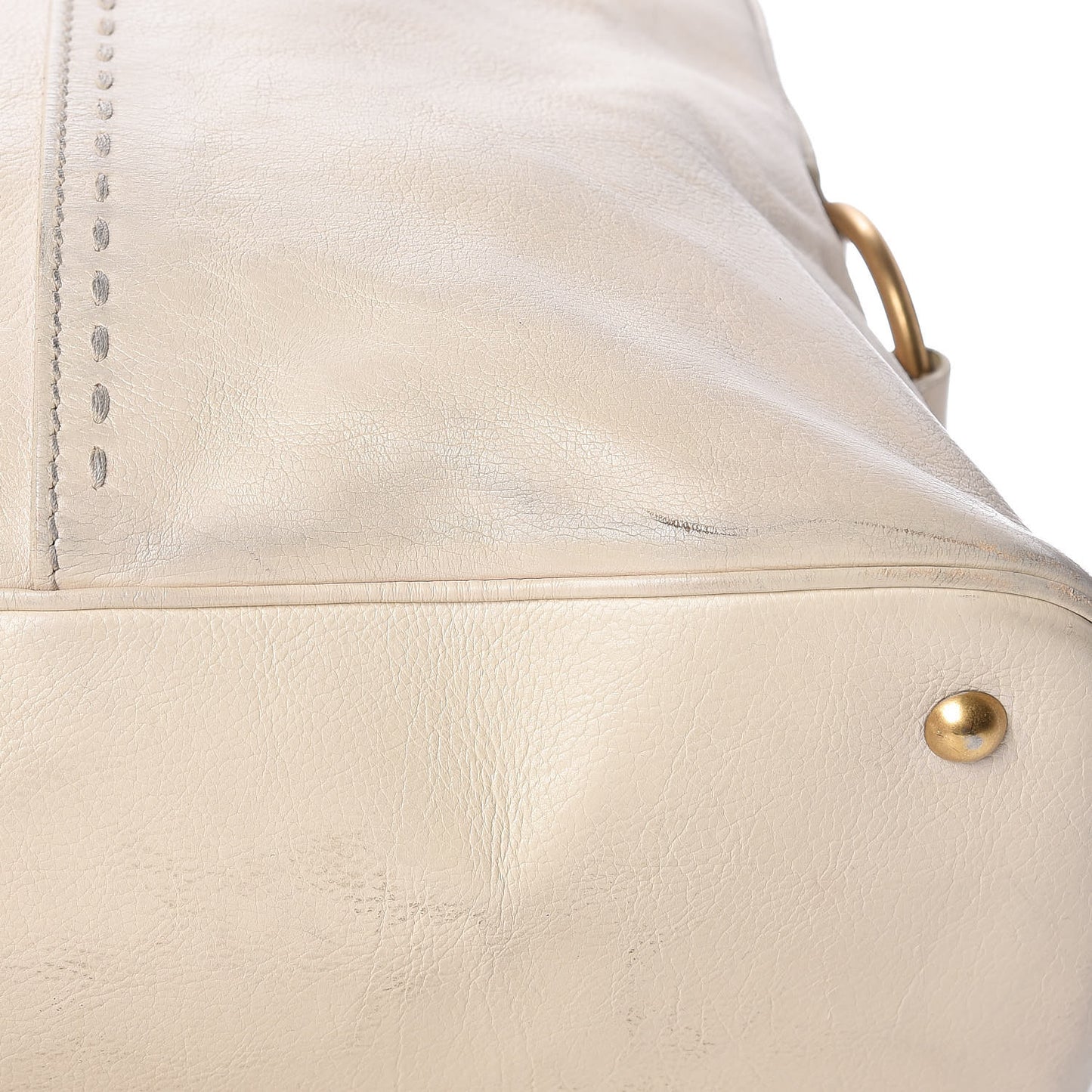 Calfskin Oversized Muse Ivory