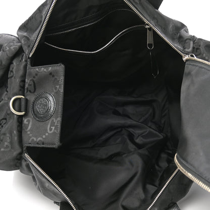 Gucci Econyl Nylon Monogram Off The Grid Duffle Bag Black 4 of 11
