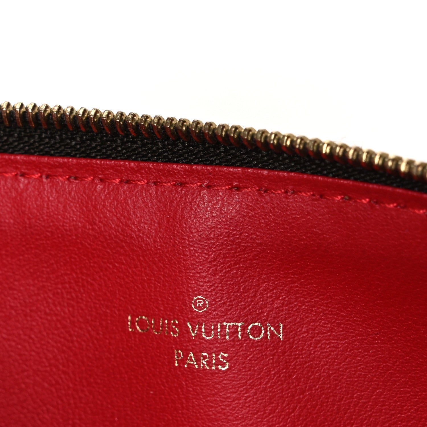 Louis Vuitton Damier Ebene Felicie Chain Wallet Zippered Insert 6 of 6