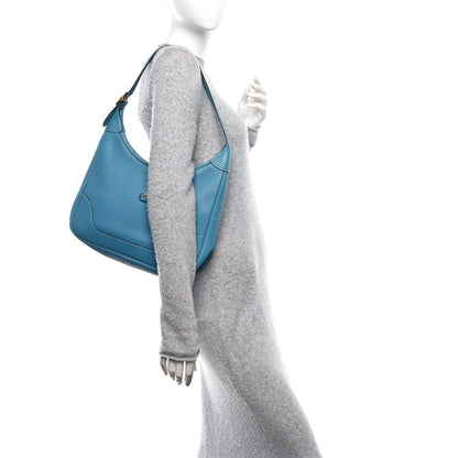 Hermes Togo Trim II 31 Shoulder Bag Blue Jean 2 of 9