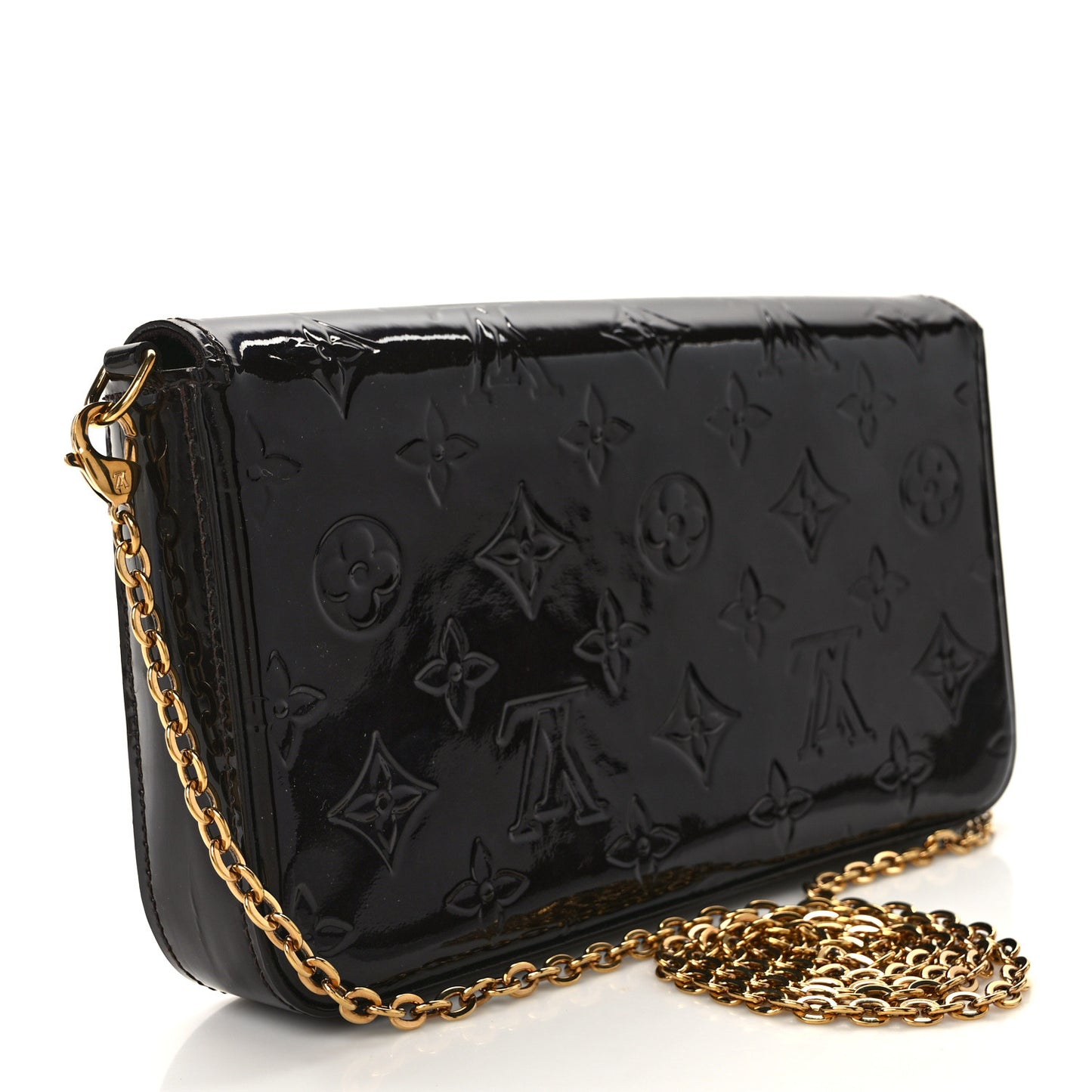 Vernis Pochette Felicie Chain Wallet Amarante
