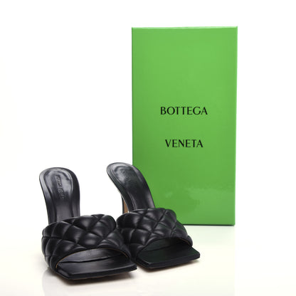 Bottega Veneta Nappa Matelasse Padded Mule Sandals 39.5 Black 11 of 11