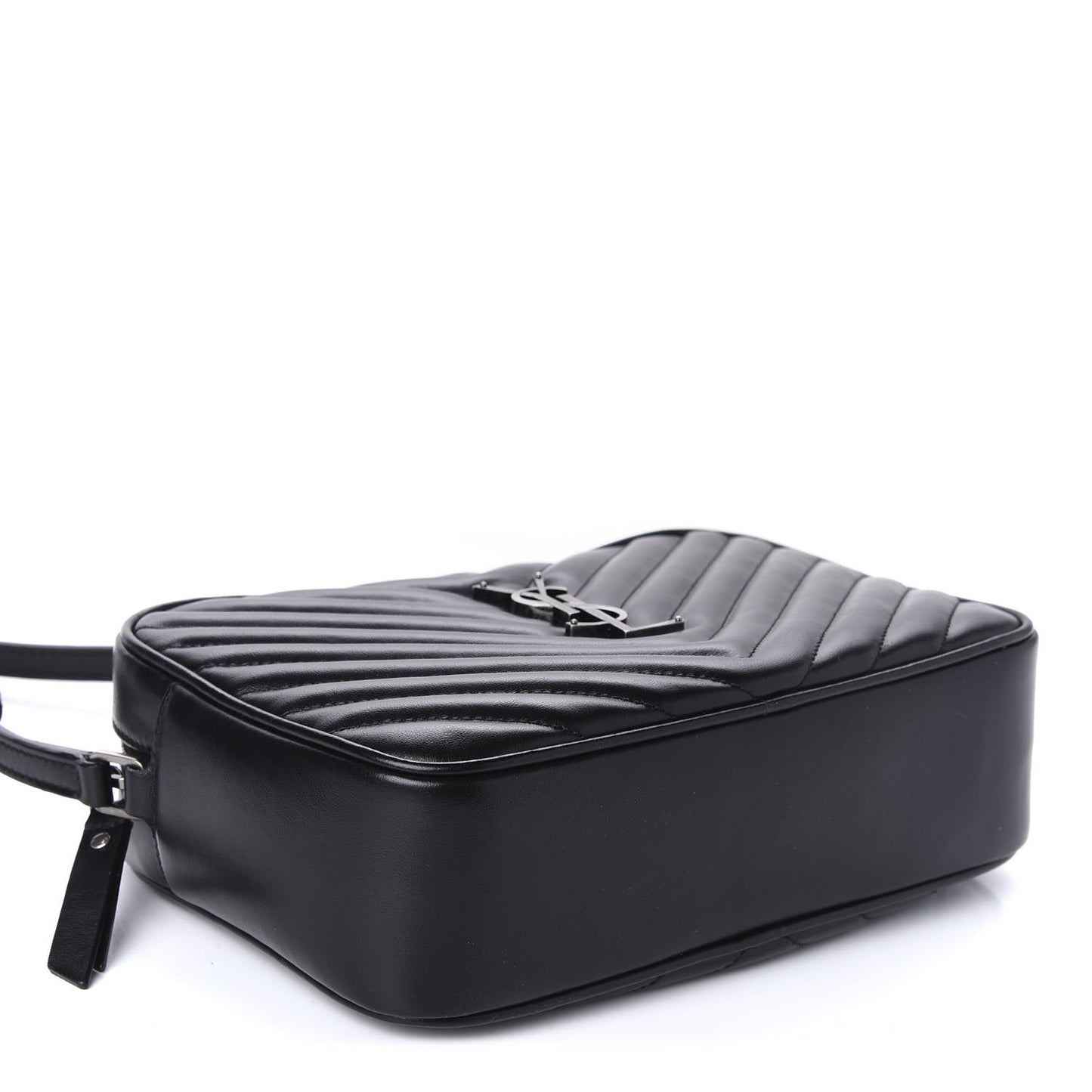 Calfskin Matelasse Monogram Lou Camera Bag Black