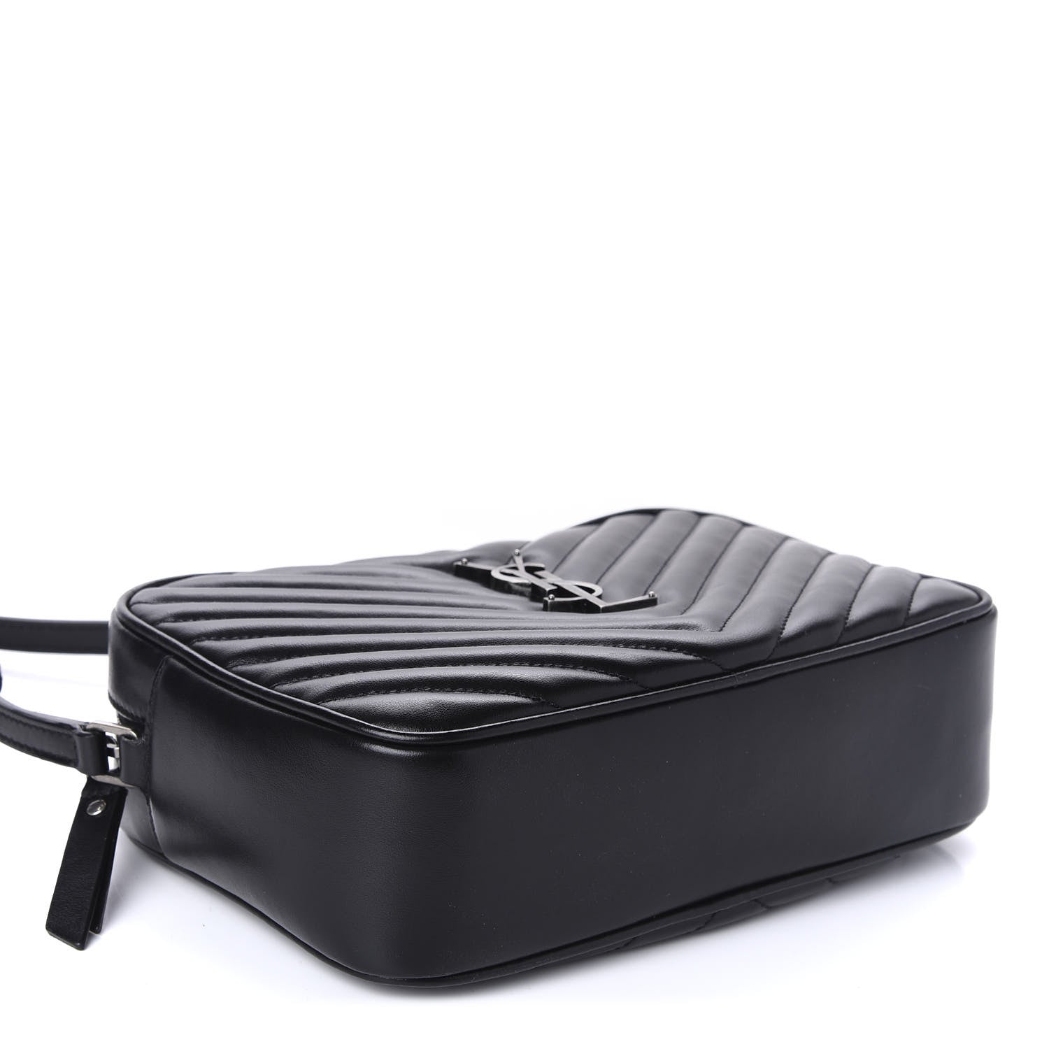 Saint Laurent Calfskin Matelasse Monogram Lou Camera Bag Black 5 of 10