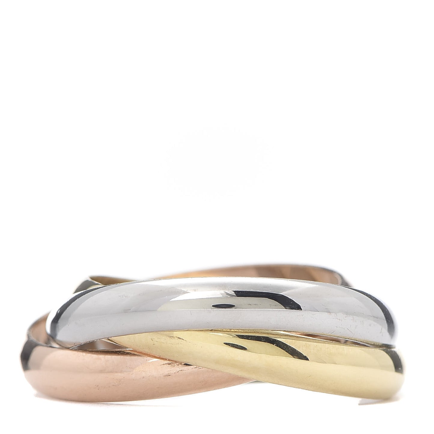 18K Pink Yellow White Gold Classic Trinity Ring 60 9