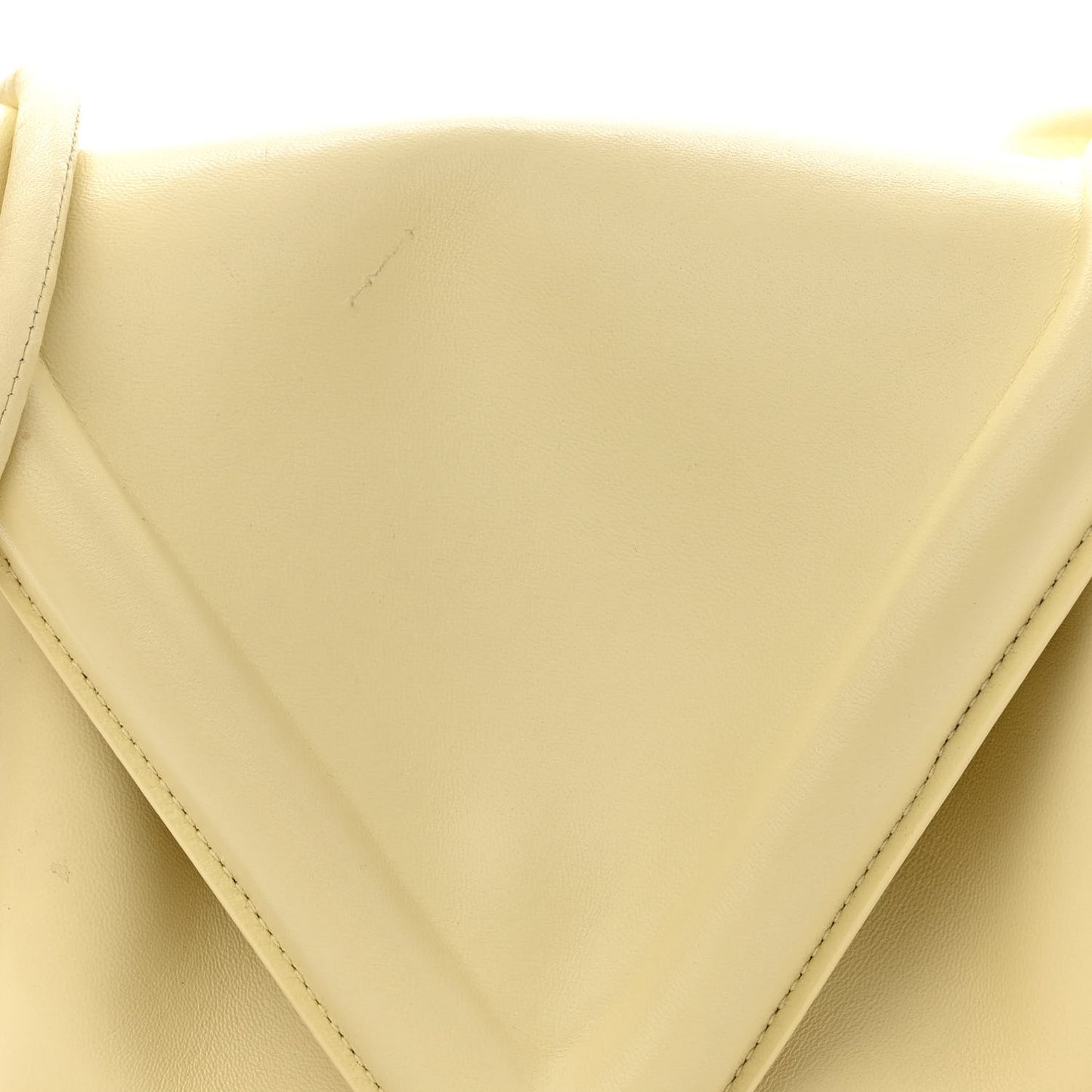 Lambskin Small Beak Triangle Flap Shoulder Bag Ice Cream