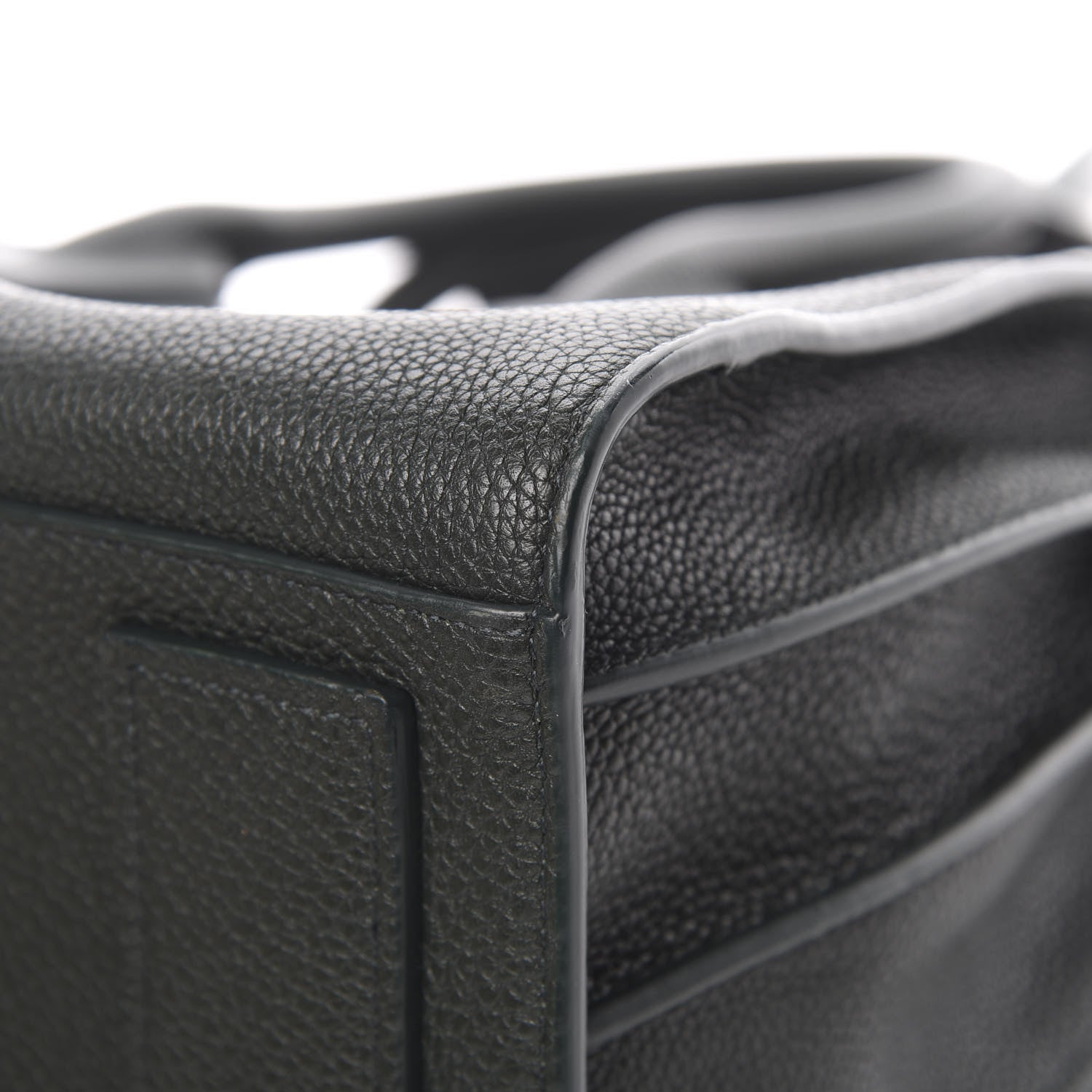 Saint Laurent Grained Calfskin Small Supple Sac De Jour Dark Vert 12 of 14