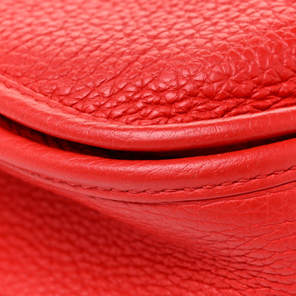 Hermes Taurillon Clemence Evelyne III PM Rouge De Coeur 23 of 29