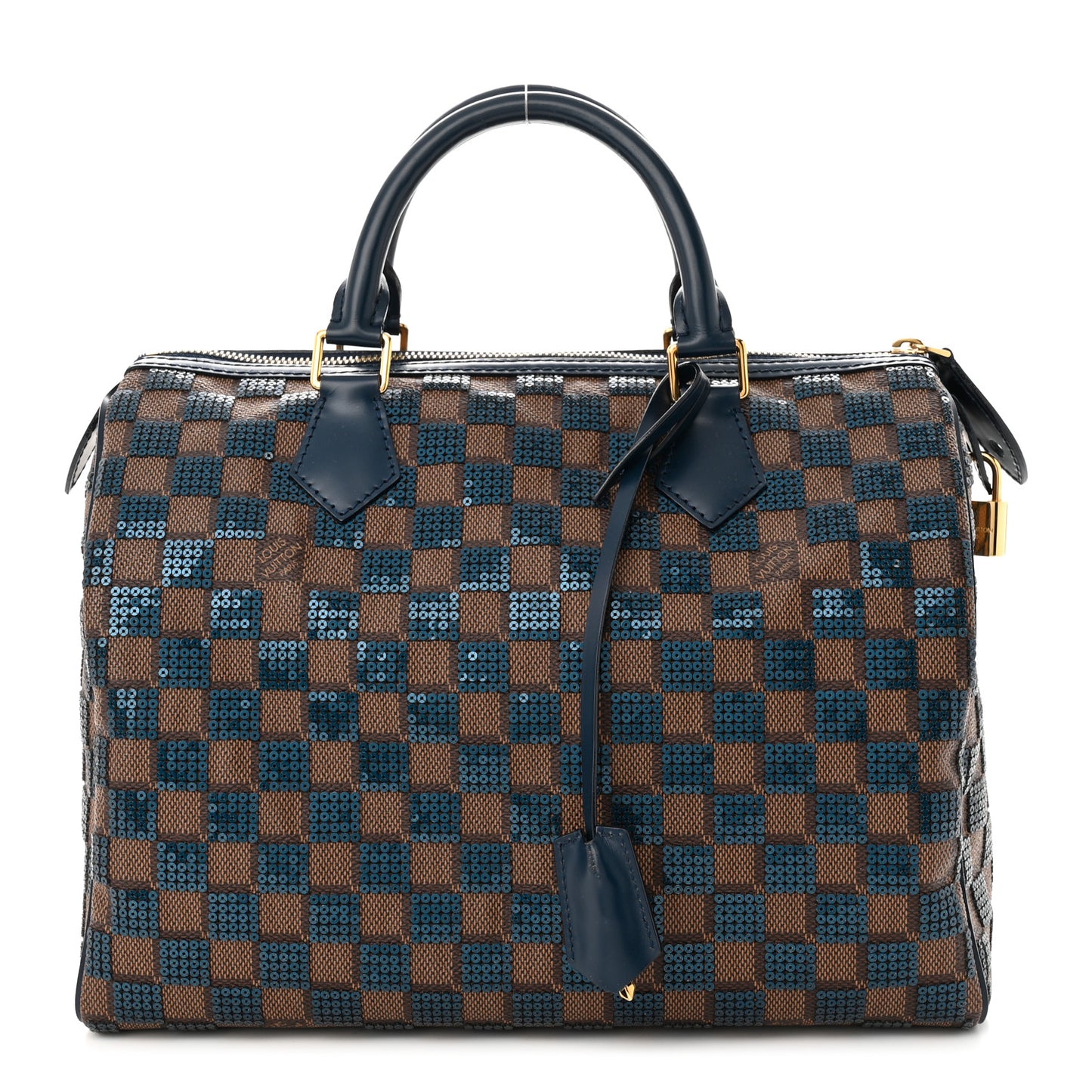 Damier Paillettes Speedy 30 Blue