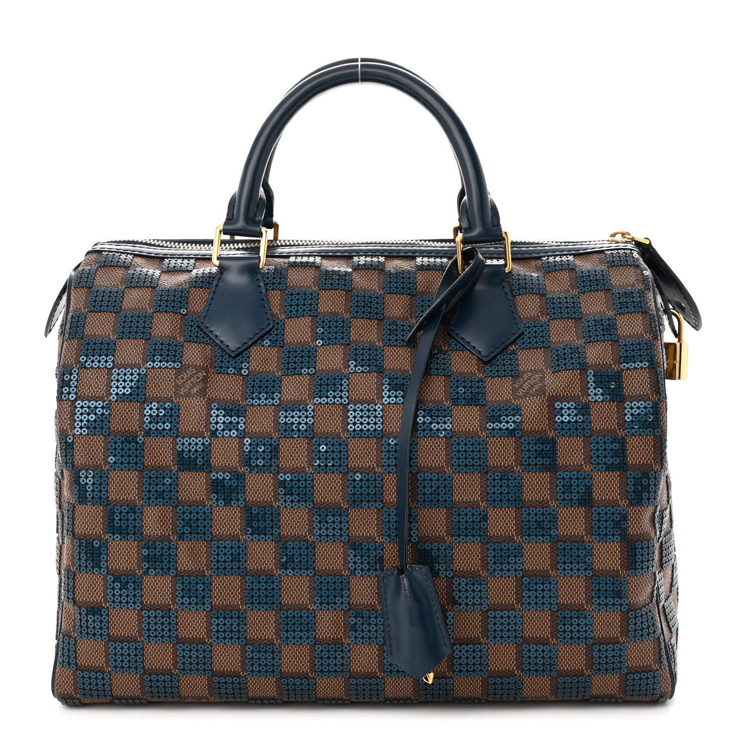 Louis Vuitton Damier Paillettes Speedy 30 Blue 1 of 13