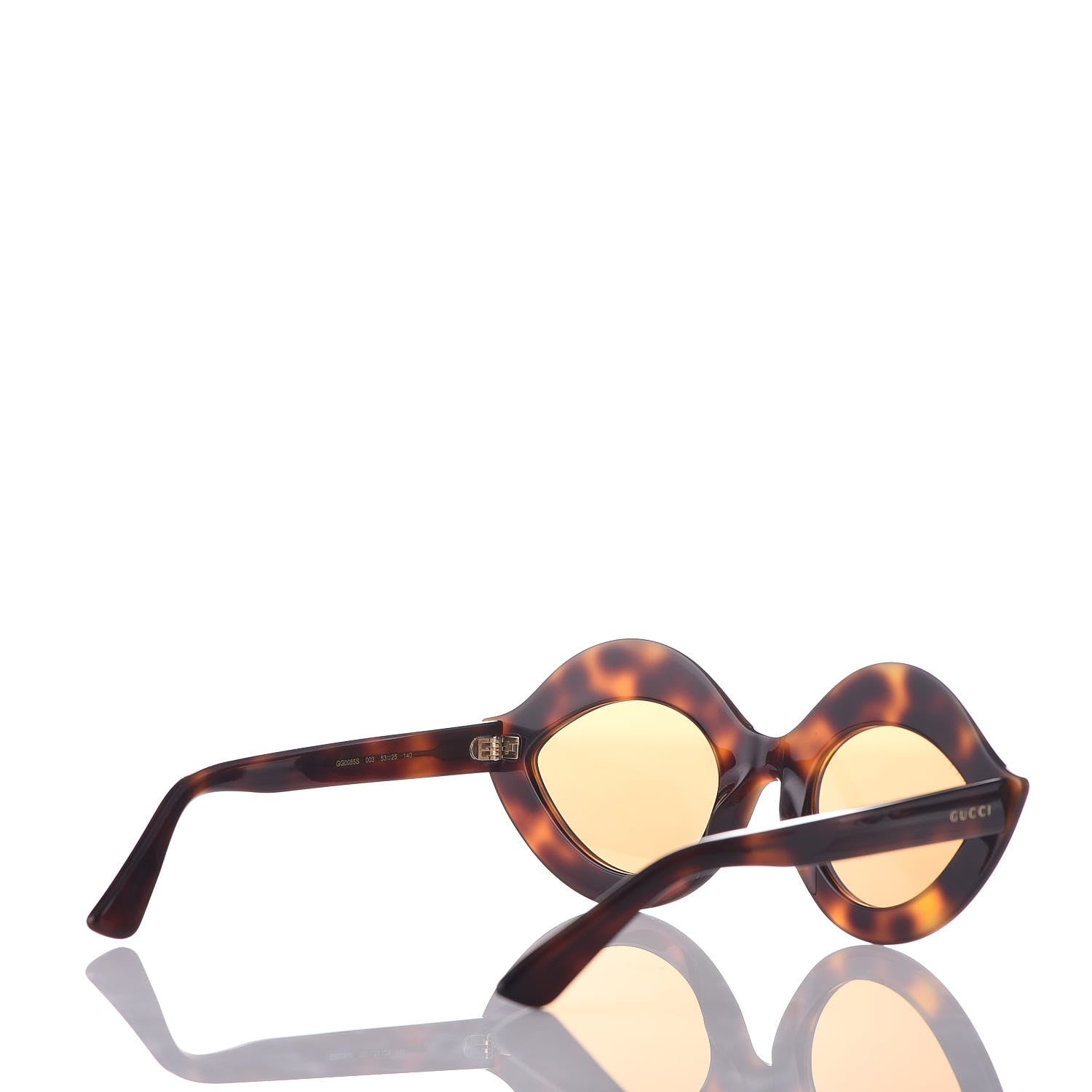 Gucci Acetate Cat Eye Sunglasses GG 0085/S Tortoiseshell 4 of 9