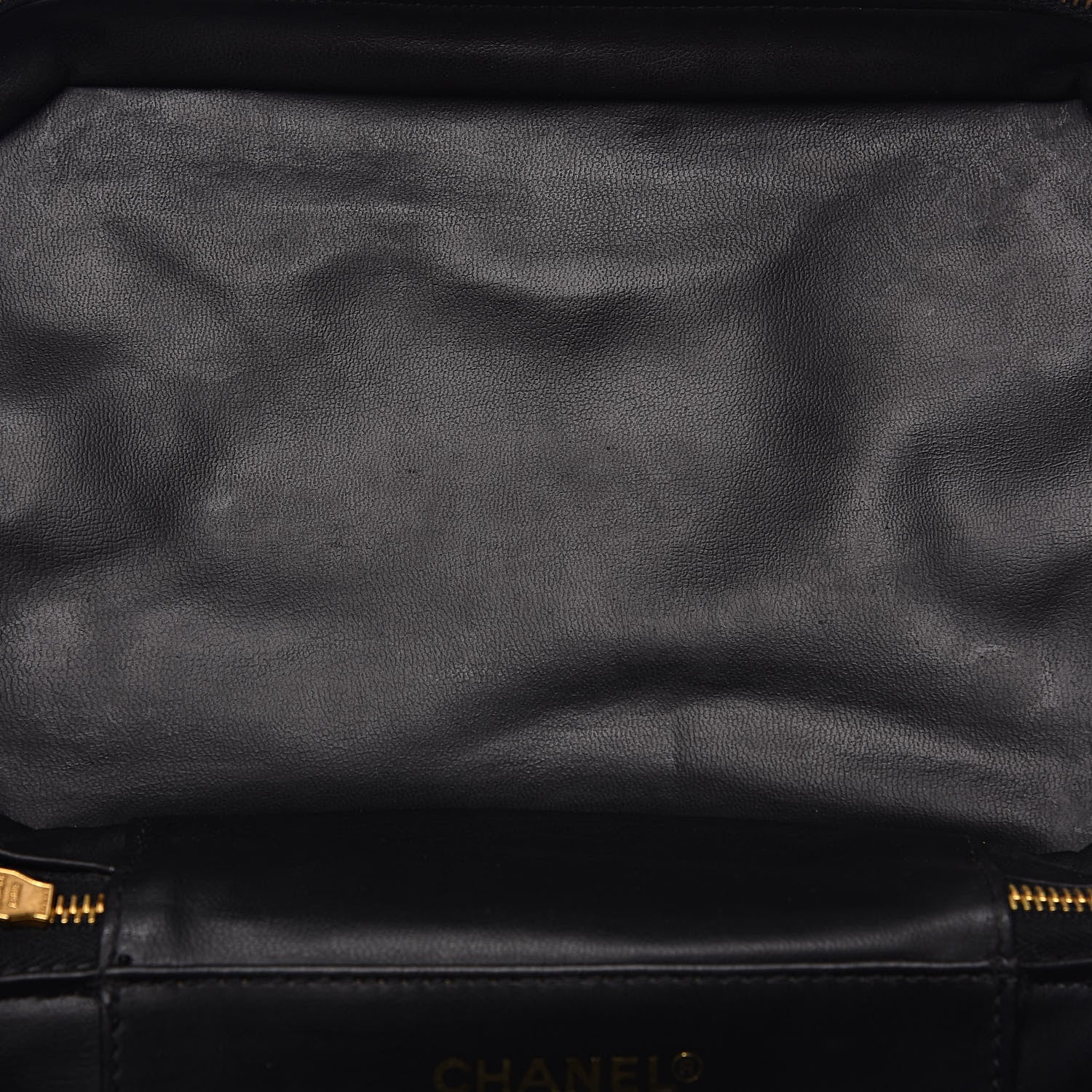 Chanel Caviar CC Vanity Train Case Black 15 of 15