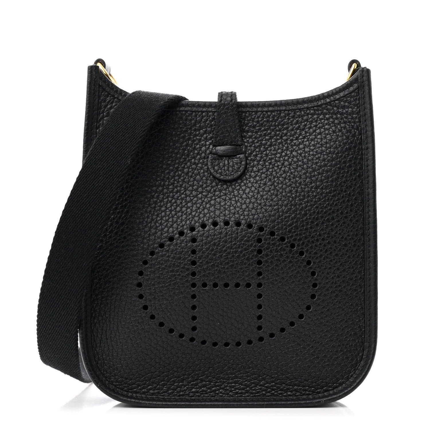 Hermes Taurillon Clemence Evelyne TPM Black 1 of 11