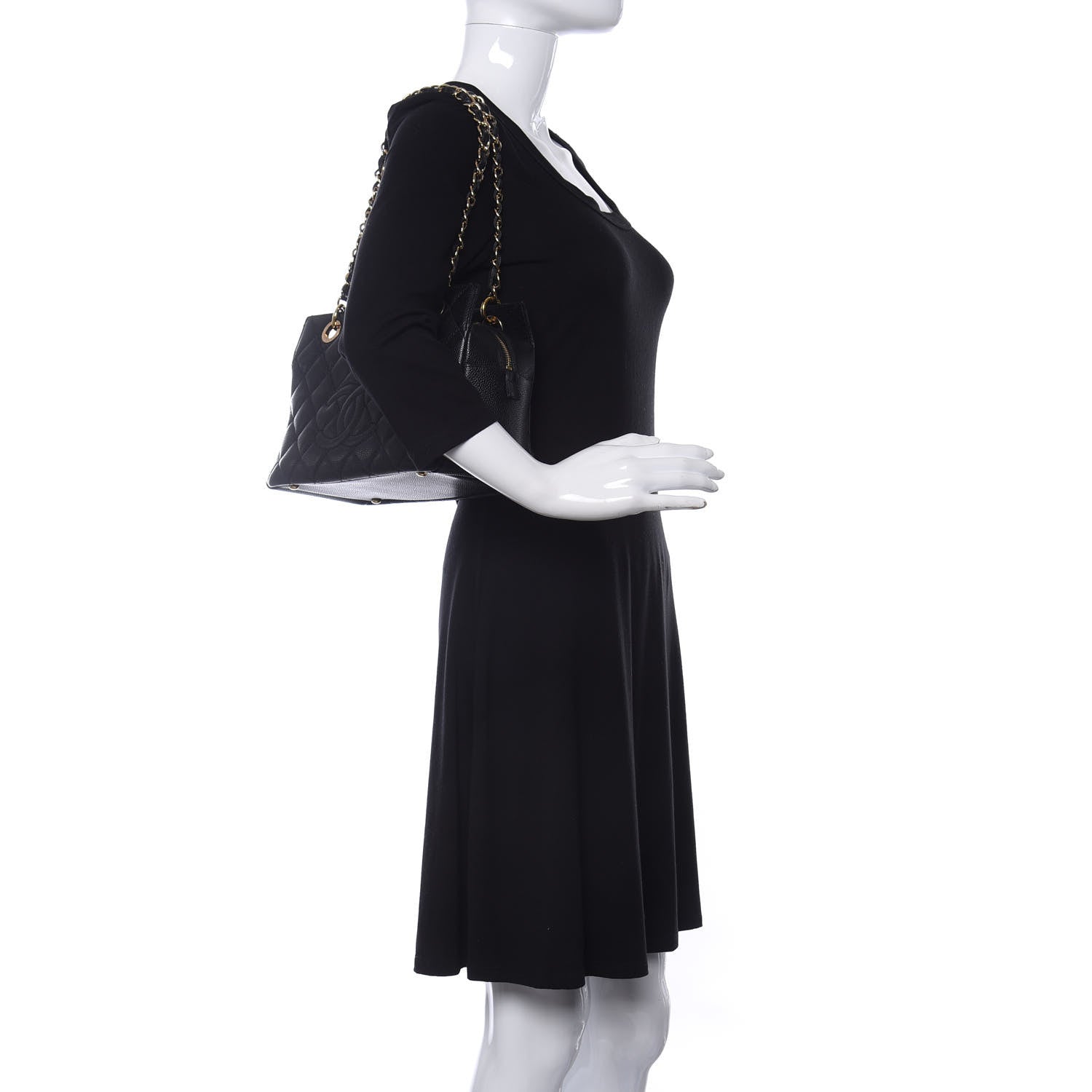 Chanel Caviar Quilted Petit Timeless Tote PTT Black 2 of 10