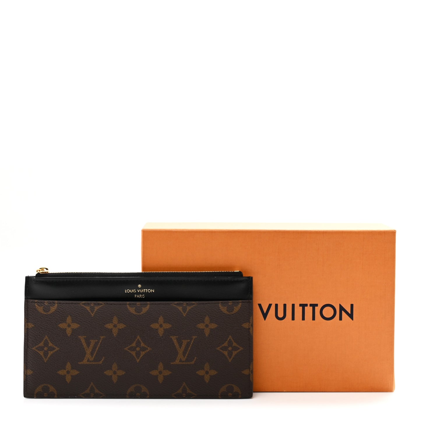 Monogram Slim Purse Black