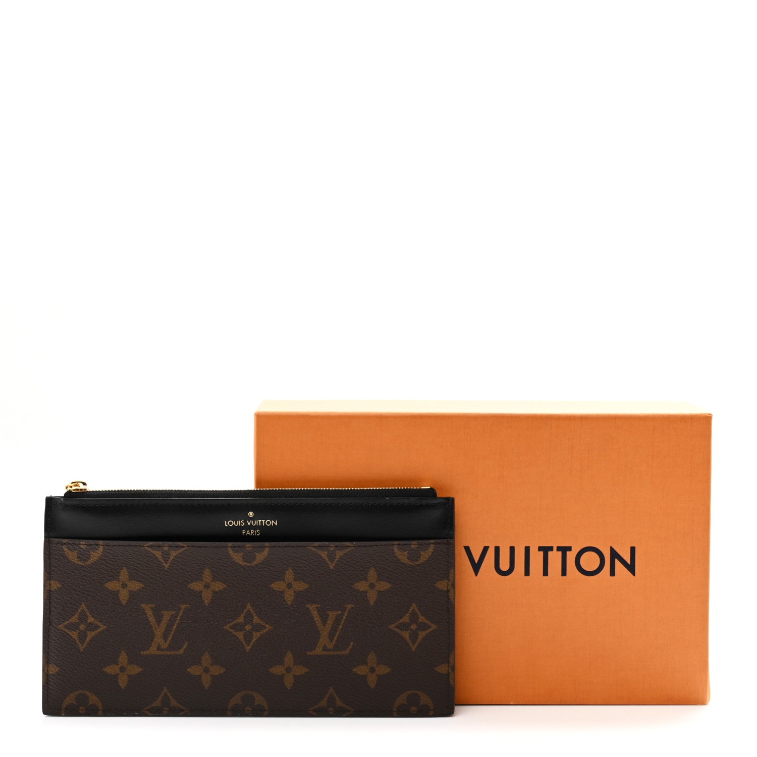Louis Vuitton Monogram Slim Purse Black 7 of 7