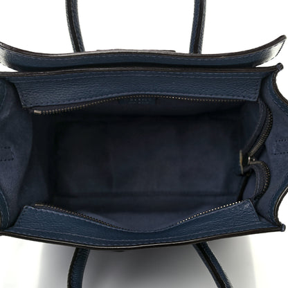 Celine Drummed Calfskin Nano Luggage Orage 4 of 4