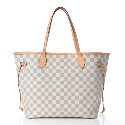 Louis Vuitton Damier Azur Neo Neverfull MM Rose Ballerine 3 of 14