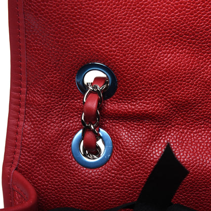 Chanel Caviar Quilted Large French Riviera Flap Red 9 of 16