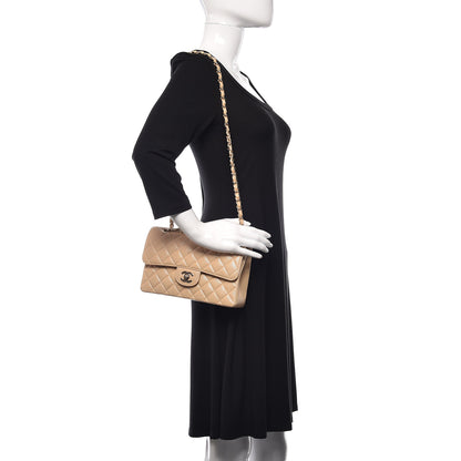 Chanel Iridescent Caviar Quilted Small Double Flap Beige 2 of 13