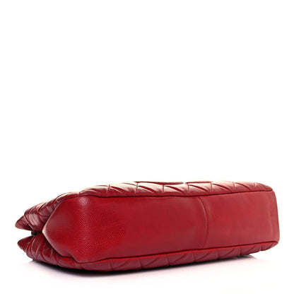 Chanel Caviar Quilted Timeless CC Soft Tote Red 4 of 16